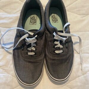 Vans Men's Herringbone Black and White Sneakers